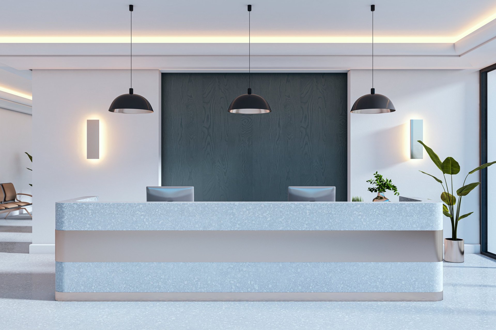 Aesthetic clinic interior with modern design